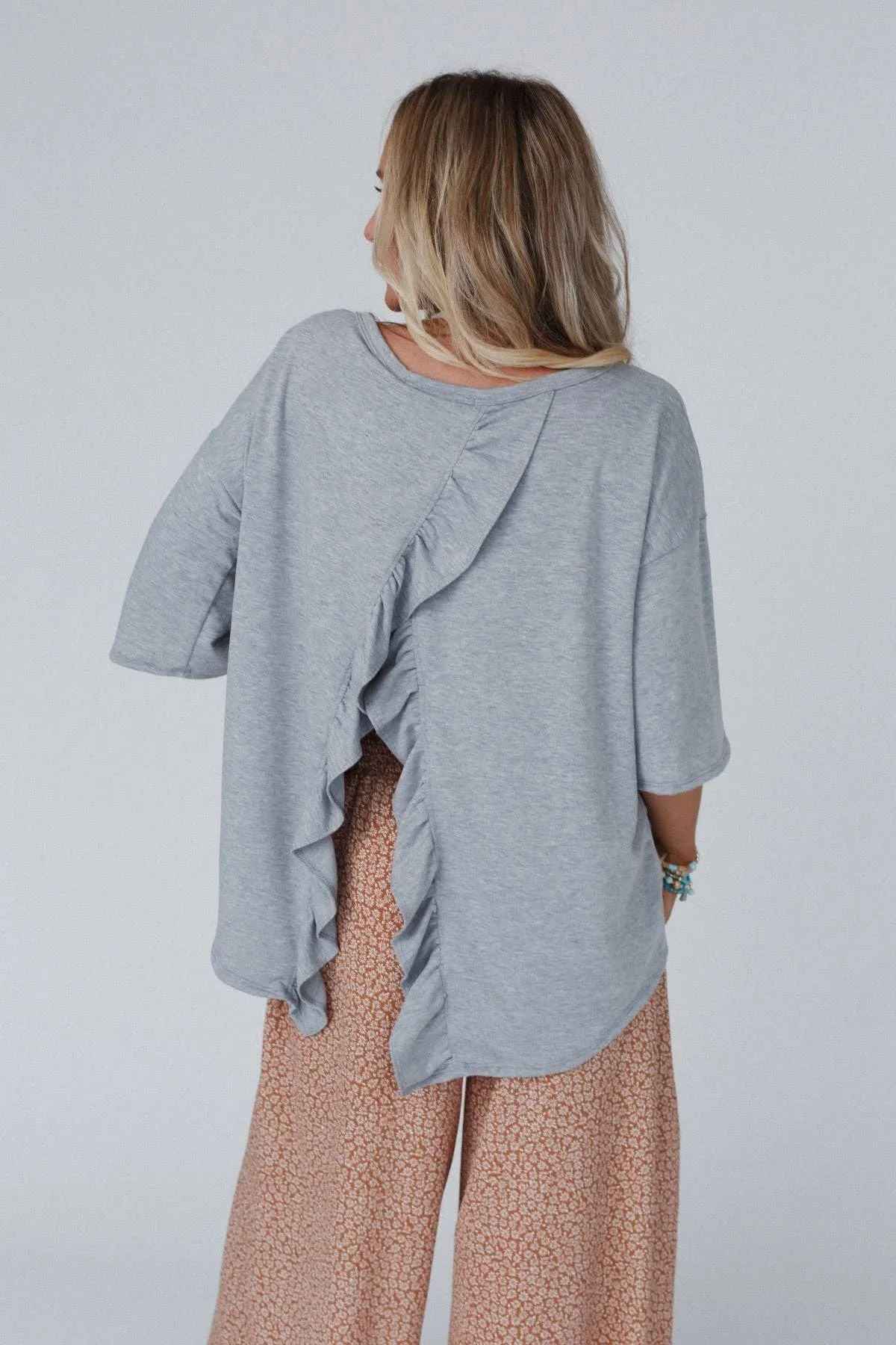 Heather Grey Must Have High Low Tee