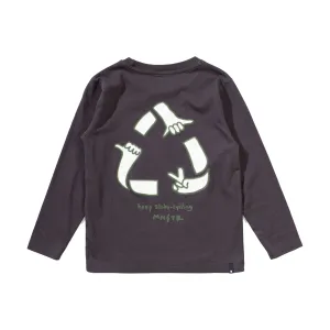 Recycle Ls Tee - Soft Black
