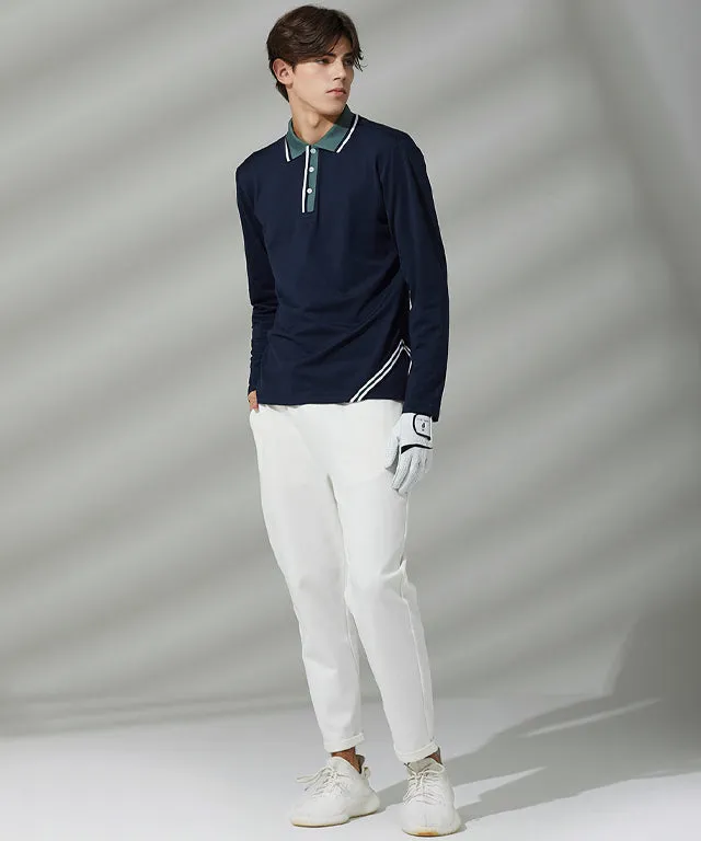 [Warehouse Sale] Haley Men Roll Up Jogger Pants - White